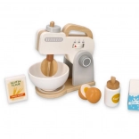 Frullatore da cucina in legno grigio