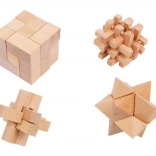 Set di Puzzle di Legno 4 pz