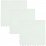 Tappetino pavimento in schiuma HUMBI 180 × 60, grandi puzzle impermeabili, sicuro per bambini, bianco (3 pz)