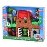 set mondo avventura dei dinosauri con suoni e luci