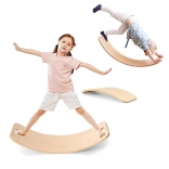 Tavola di equilibrio in legno KREA Balance Board con feltro