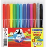 Pennarelli colorati CENTROPEN - 12 colori