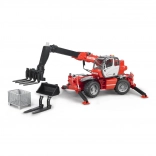 Bruder sollevatore telescopico MANITOU MRT 2150 con accessori 1:16