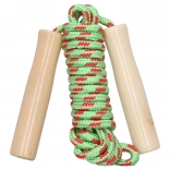 Corda per saltare con manico in legno 250 cm