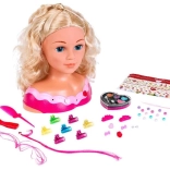 Testa per acconciature PRINCESS CORALIE con accessori