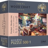 Puzzle in legno bifacciali Tesori in soffitta 501 pezzi TREFL Wood Craft Origin