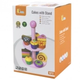 Dolcetti in legno con alzatina