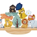 gioco di equilibrio safari in legno per bambini 2+