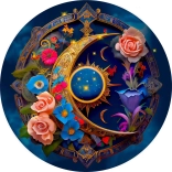 Puzzle di legno Fiore Lunare 505 pezzi