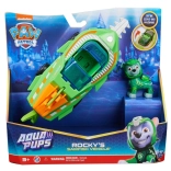 Paw Patrol veicolo Aqua con figurina di Rocky