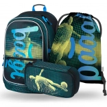 Set scolastico BAAGL per giocatori di calcio: zaino, astuccio e sacca