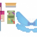 Action Figure Minecraft Creatore, Grembiule Artistico