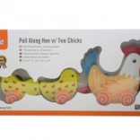 Viga trenino a tirare gallina con pulcini 36 cm