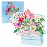 Costruzione floreale con luci LED