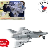 Aereo da caccia a retrocarica con luce e suono