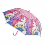 Ombrello per bambini con unicorno, automatico, 64 cm