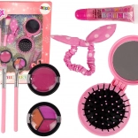 Set cosmetico per bambini con spazzola, trucco e accessori