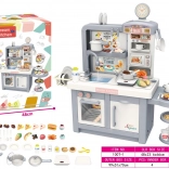 Mega cucina giocattolo grigia con accessori