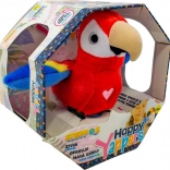 Steppos Happy Yappers pappagallo – peluche rosso da polso