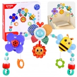 arco colorato sospeso per passeggino, lettino e seggiolino auto per neonati