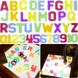 Numeri e lettere trasparenti 38 pezzi MasterKidz