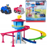 Paw Patrol torre di salvataggio con pista e 2 veicoli