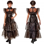 Costume bambino abito WEDNESDAY Rave'n Dance 142–154 cm (11–13 anni)