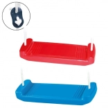 Sedile per altalena in plastica, rosso/blu