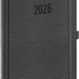 Agenda giornaliera Rivoli 2026 grigia 15 x 21 cm