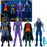 Batman DC set di 4 action figure: Batman, Robin, Joker e Mr. Freeze 30 cm
