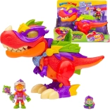 SuperThings V‑Rex Superdino robot – figurina del cattivo con accessori