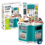 Grande cucina giocattolo Home Chef con suoni e luci, 109 accessori