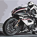 Pittura con diamanti NORIMPEX – moto stradale 30 × 40 cm