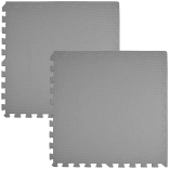 Tappetino in schiuma HUMBI 120 × 60 cm – grandi puzzle in schiuma impermeabili, grigio scuro, 2 pz