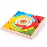 Bigjigs Toys archi e triangoli in legno impilabili