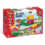 Garage a due livelli WADER PLAY TRACKS con pista da 3,4 m e 2 macchinine