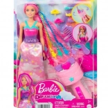 Barbie principessa con strumento per arricciare le ciocche