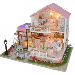 miniatura di casetta graziosa villa con illuminazione LED