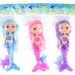 Bambola sirenetta piccola con accessori