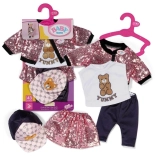 baby born glam outfit – set a cinque pezzi di abiti per bambole 43 cm