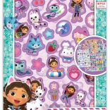 Adesivi scintillanti La Casa delle Bambole di Gabby A5, 8 fogli