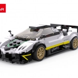 Kit di montaggio auto 1:28 PAGANI ZONDA R di Rastar, bianca