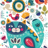 Puzzle gatto e uccellini 1000 pezzi