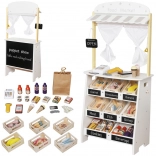 Bancarella e teatrino in legno 2 in 1 per bambini