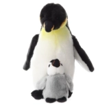 Pinguino di Peluche con Cucciolo 27 cm