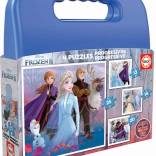 Educa puzzle in valigetta Frozen 2, 4 in 1 (12, 16, 20, 25 pezzi)