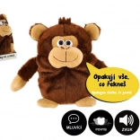 Scimmietta di peluche Tonička che ripete le frasi 18 cm con suono
