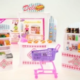 Glorie supermarket – set di gioco con snack bar e accessori