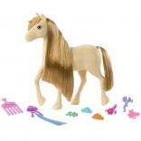 barbie misteri: cavallo tornado con criniera lunga per lo styling