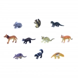 animali del bosco mini zoo – set di 10 figurine in sacchetto